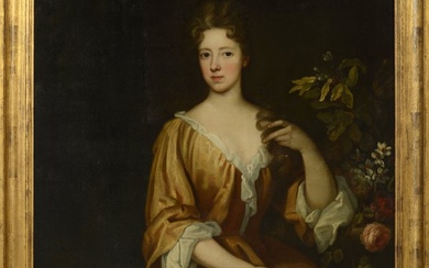 A portrait of a lady-Michael Dahl ATTRIB. (b. 1659–1743)