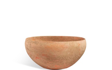 A red pottery plain alms bowl, Yangshao culture, Banpo phase, c. 4800-4300 BC 仰韶文化 半坡類型 紅陶盌