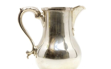 A silver baluster form water jug