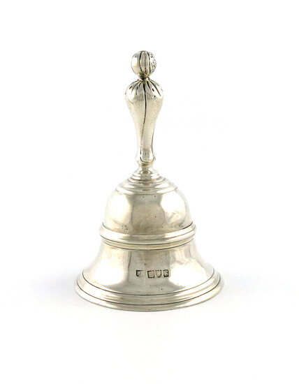 A silver table bell