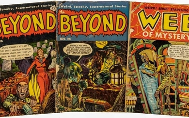 ACE: Lot of 3 Horror Mags: BEYOND 19 & 23 * WEB OF