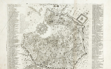 AGNELLI, Federico (1626-1702) - La gran città di Milano. Milan: Agnelli, XVIII secolo. A renown map of the city of...