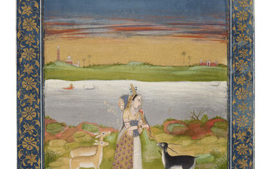 AN ILLUSTRATION FROM A RAGAMALA SERIES: TODI RAGINI INDIA, DELHI OR PROVINCIAL MUGHAL, CIRCA 1800