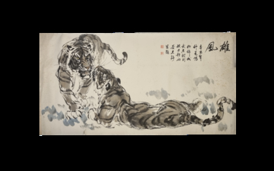 余志新 彩墨画 雄风 YU ZHIXING CHINESE INK AND COLOR PAINTING