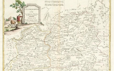 ANTONIO ZATTA (1775 / 1797) Map of Extremadura and New