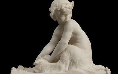 ARY BITTER (Marseille, 1883- Paris, 1973). "Bacchus child", 1937. Marble. Signed. Exhibitions