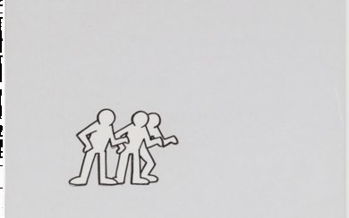 After Keith Haring Break-Dancers for Sesame Street (Three Works), 1987