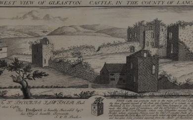 After Samuel and Nathaniel Buck (18th Century, British), monochrome print, 'The West View of