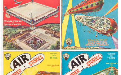 Air Wonder Stories Group of 9 (Gernsback, 1929-30) Condition:...