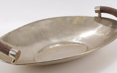 Airedelsur Alpaca Silvered Metal Serving Dish