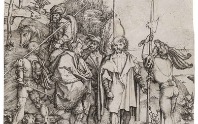 Albrecht Dürer (1471-1528) Five Soldiers and a Turk on Horseback