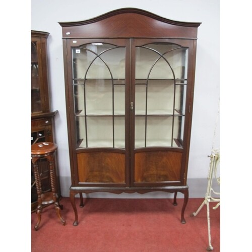An Early XX Century Mahogany Display Cabinet, with arched to...
