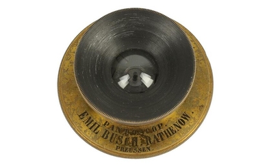 An Emil Busch Pantoscop Early Wide Angle Brass Lens
