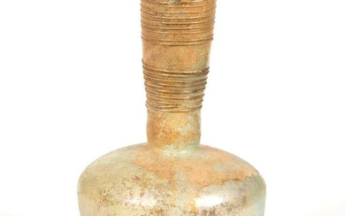 Ancient Roman Glass Large Ancient Roman Glass Bottle c.1st-2nd century AD.