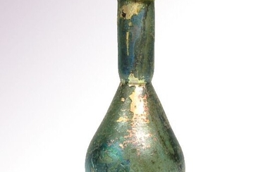 Ancient Roman Glass Large Unguentarium with irredescence