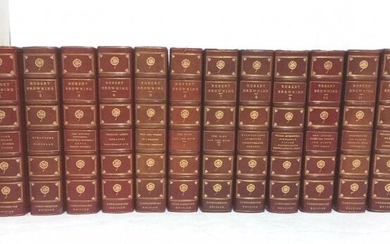 Antique Leather1898 Robert Browning Complete Works 1-12