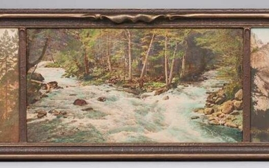 Antique Yosemite Triptych Tinted Photos c1910s