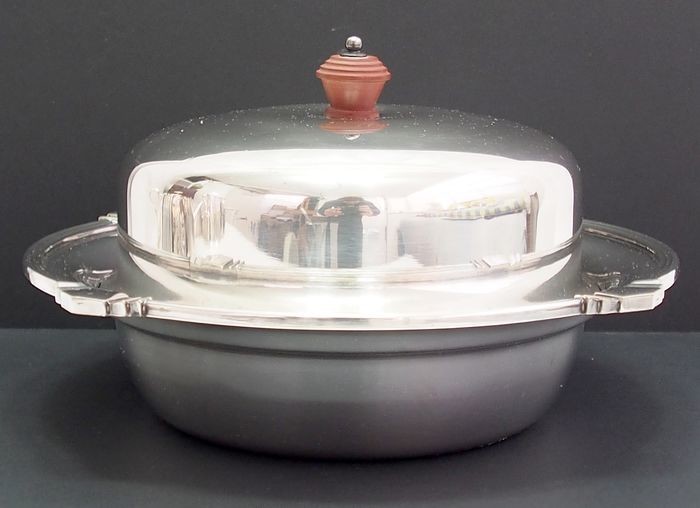 Art Deco Muffin Dish By James Dixon & Sons - Silverplate