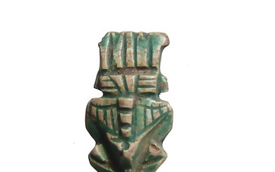 Attractive steatite amulet of Bes, Ptolemaic Period