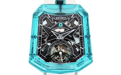 Aventi Reference A15-01 Wraith | A paraiba blue saphite tourbillon wristwatch, Circa 2022