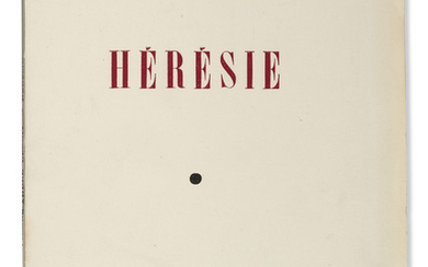 BENOIT, Pierre André. Hérésie. Paris, Les Livres nouveaux, 1941.