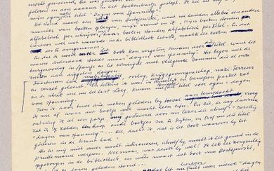 BOON, Louis Paul "Kadootje". Donderdag [19 maart 1970] Handschrift, 4to: 1 p. "Met dat ziek...