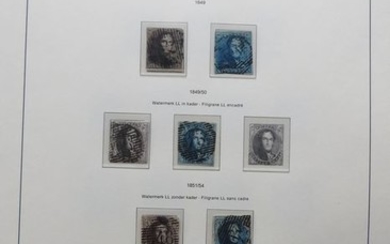 Belgium 1849/1944 - Leuchtturm album with better stamps