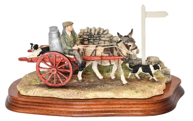 Border Fine Arts 'Delivering the Milk' (Donkey Cart), model No....