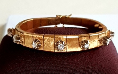 Bracelet 18K yellow gold - 1.31 tw. Diamond (Natural)