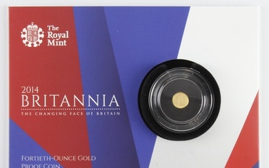 Britannia 40th of an ounce 2014. Proof FDC in the Royal mint...