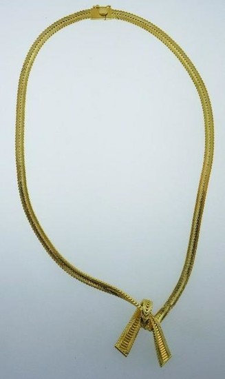CARTIER Retro 18k Yellow Gold Necklace Circa 1940s Rare