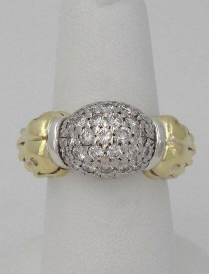 CAVIAR 18K TWO TONE YELLOW GOLD 925 STERLING SILVER