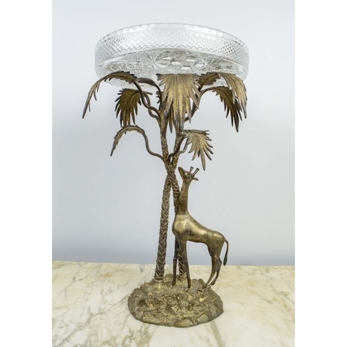 CENTREPIECE, Elkington and Co style, silvered metal with a g...