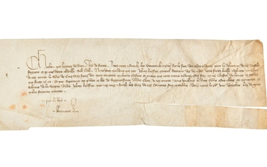CHARLES V. Acte manuscrit signé par son... - Lot 1 - Osenat