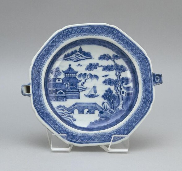 CHINESE EXPORT BLUE AND WHITE NANKING PORCELAIN HOT