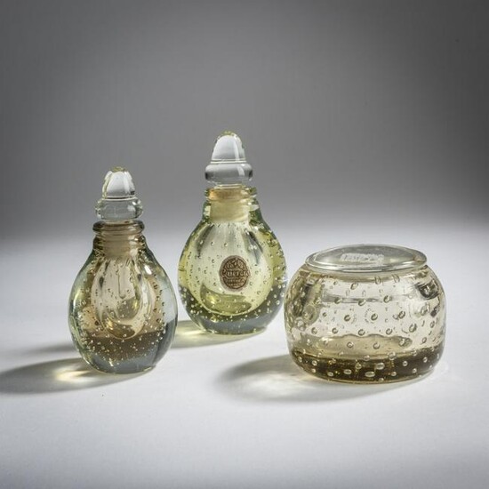 Carlo Scarpa, Two 'A bolle' perfume bottles and a