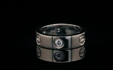 Cartier 0.30ctw Diamond and 18K 3-Diamond Love Ring
