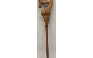 Carved African Tribal Wooden Walking Stick