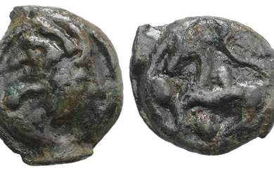 Celtic, Northwest Gaul. Aulerci Eburovices, c. 100-50 BC. Potin Unit...