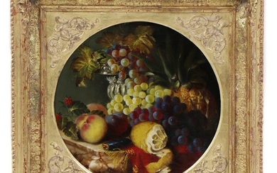 Cercle d'Eloise Harriet Stannard (1829-1915) Cercle d'Eloise Harriet Stannard (1829-1915) Nature morte de fruits sur...