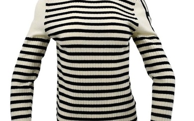 Chanel Sweater Black White 06A #46