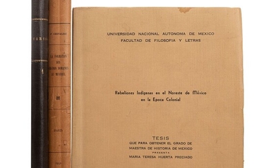 Chevalier, Francois / Huerta Preciado, María Teresa / Mena, Ramón. La Formation des Grands Domaines au Mexique / Rebeliones Indígenas.