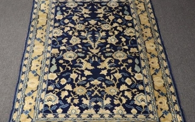 Chinese Blue and White Peking Carpet