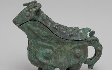 Chinese Bronze Covered Vase
