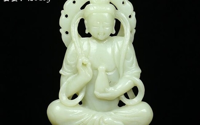 Chinese Hetian Jade Buddha