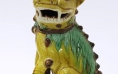 Chinese glazed pottery Foo dog