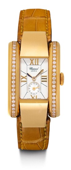 Chopard, "La Strada*", élégante montre pour femmes. Or jaune 750.D 35 x 24 mm. N°...
