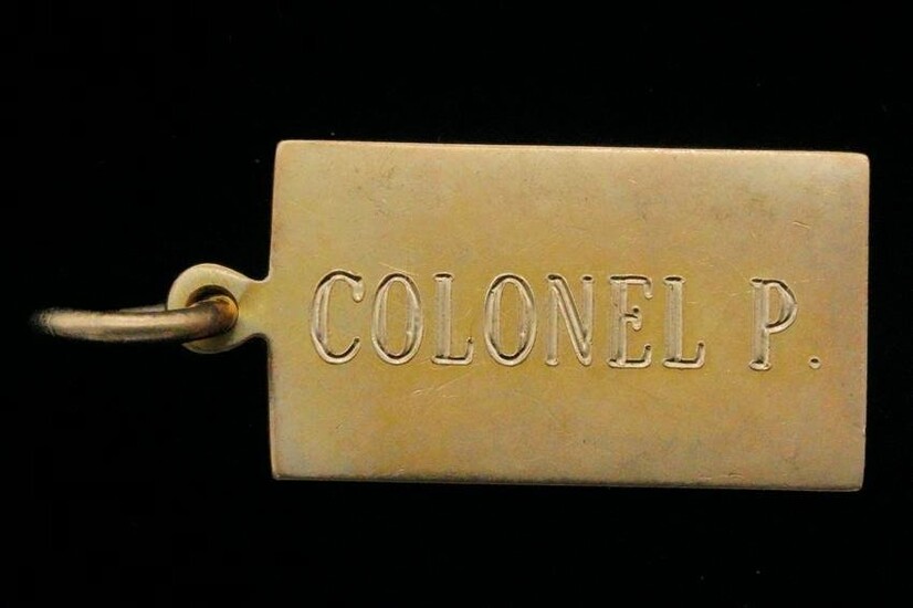 Col. Parker's 14K "Colonel P." Pendant From Elvis