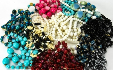 Collection of Costume Jewelry Beaded Necklaces