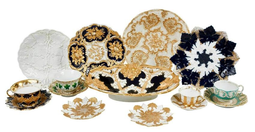 Collection of Fifteen Meissen Porcelain Articles
